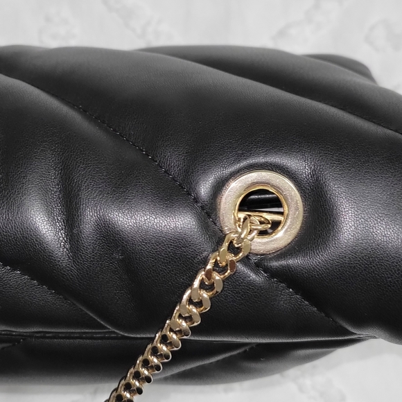 Zara Quilted Puffy Flap Bag with Chain and Leather Shoukder Strap - Picture 6 of 16